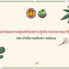 ผลการดำเนินงานศูนย์บ่มเพาะผู้ประกอบการอาชีวศึกษา ปีการศึกษา 2568